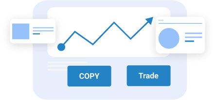 Copy trade illustration